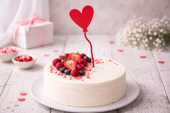 3D Heart Balloon Cake Topper: A Modern Touch for Romantic Celebrations