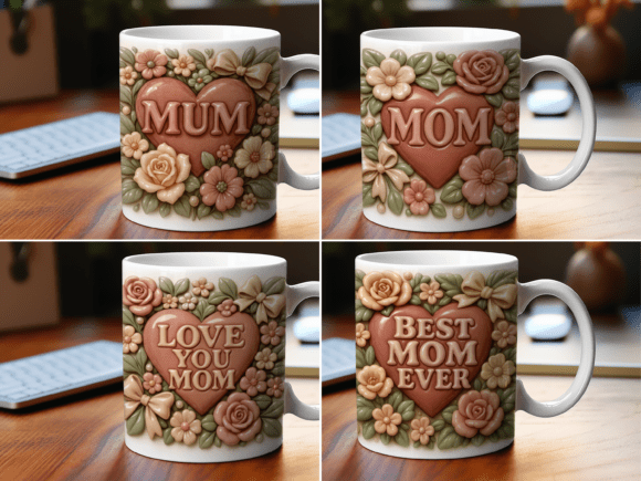 3D Inflated Mug Wrap for Mother’s Day