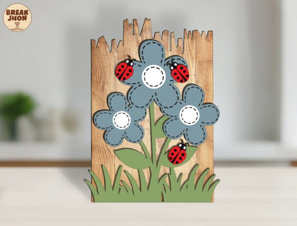 3D Layered Flower Garden Sign SVG: A Charming Addition to Spring Decor