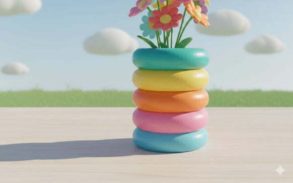 3D Modern Creative Vase 049: A Fresh Take on Personalized Home Décor