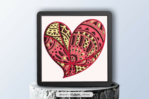 Bring Your Creativity to Life with the Valentine Heart Decorative 3D Shadow Box