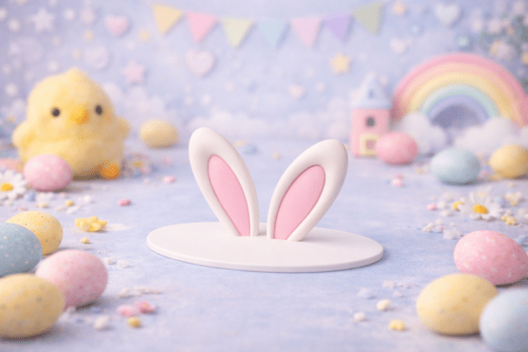 Bunny Ears Table Topper – A Minimalist Centerpiece for Spring and Easter Decor