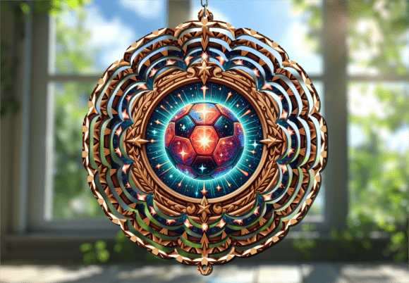 Colorful 3D Sports Wind Spinner Design