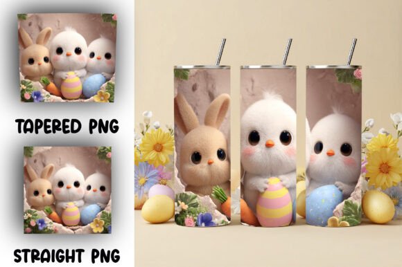 Easter Bunny Tumbler Wrap PNG: A Versatile Design for Springtime Drinkware