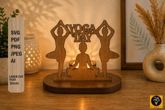 Enhancing Creativity and Ambiance: The Rise of Yoga Day Candle Holder Laser Cut SVG