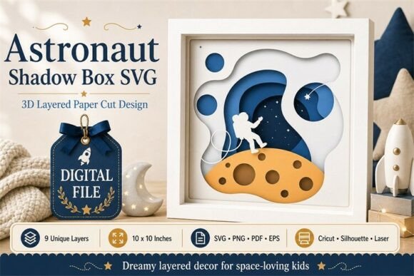Exploring the Cosmic Creativity: Astronaut Shadow Box Papercut Art and Its Place in Modern Design