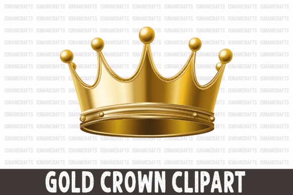 Gold Crown Clipart PNG: Elegance in Design