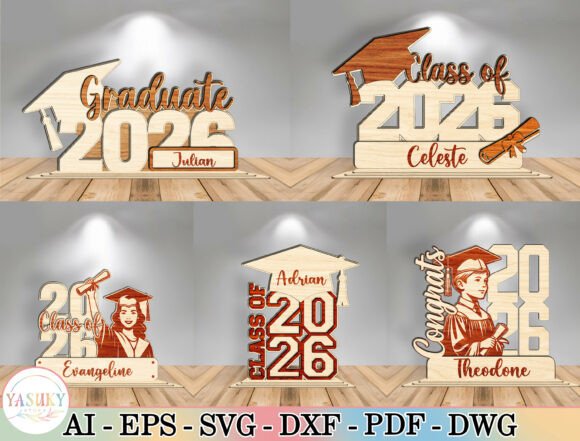 Graduation Sign Laser Cut SVG Bundle