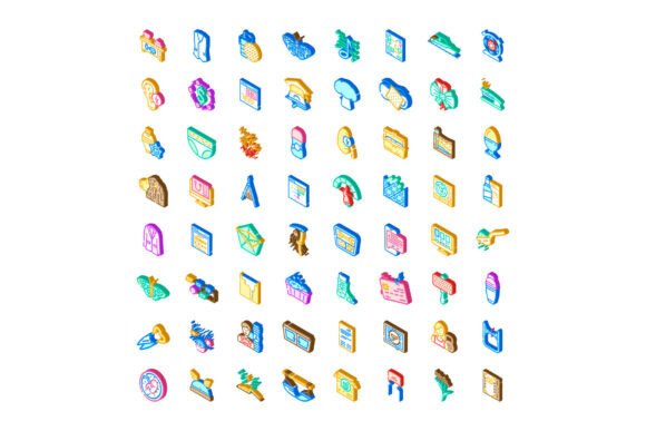 Isometric Flat Design Icons for Modern Web Projects