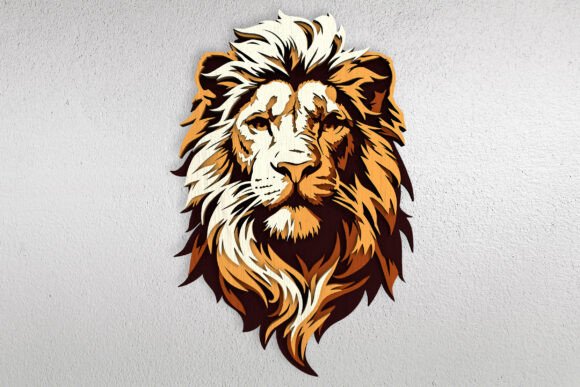 Majestic Lion Head Layered Laser Cut: A Bold Statement in Modern Design