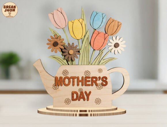 Mother’s Day Watering Can Flower SVG