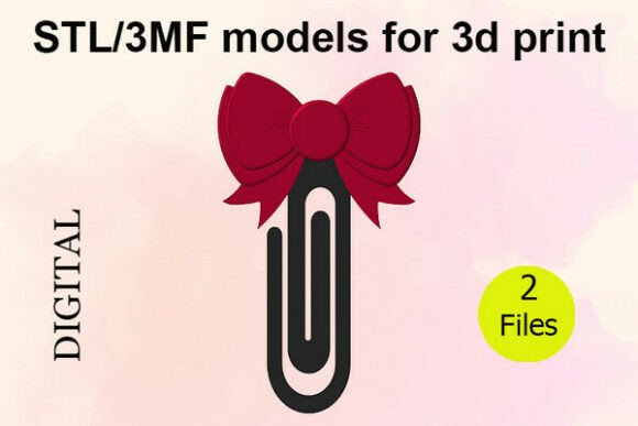 Paper Clips, Bow Beautiful STL 3MF Files – A Creative Touch for Every Occasion