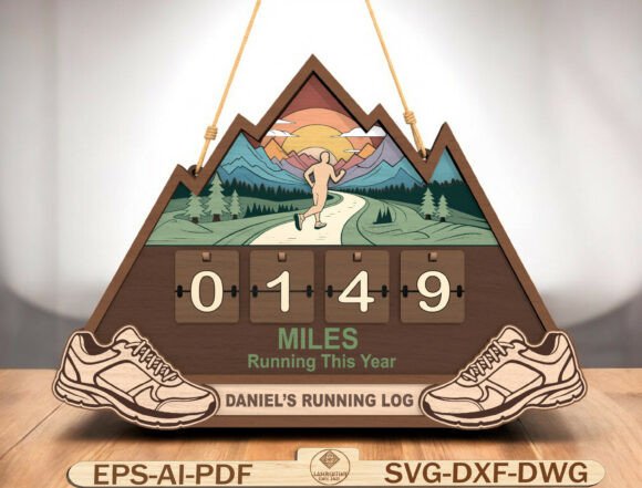 Personalized Running Miles Tracker SVG: A Unique Way to Visualize Fitness Progress
