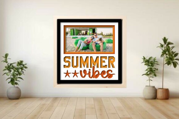 Summer Vibes Photo Frame Shadow: Create a 3D Memory Display